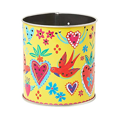 Yellow Tin Can Tealight Candle Holder - Boho Home Décor for Kitchen, Lounge, Bedroom, Garden, Diwali Celebration, Gift