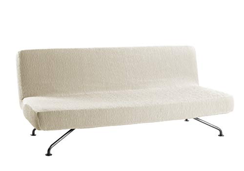 Martina Home Clic Clac Sofa Cover, Texture, Ivory White, 180 a 240 cm