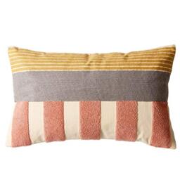 "vctops Boho Geometric Tufted Lumbar Decorative Throw Pillow Cover Farmhouse Cotton Embroidery Accent Cushion Case for Couch Sofa Bed (Embroidery9, 12""x20"")"