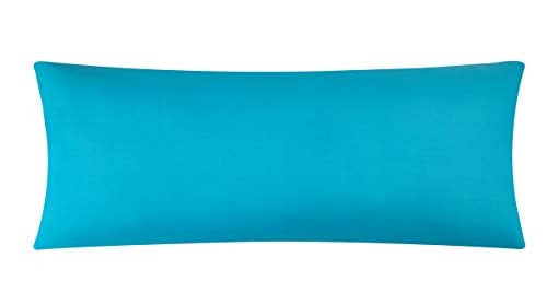 "EVOLIVE Ultra Soft Body Pillow Cover 21""x54"", Cozy Microfiber Pillowcase with Hidden Zipper, Breathable, Perfect for Pregnancy & Side Sleepers, Cover Only (21""x54"" Body Pillow Cover, Ocean)"