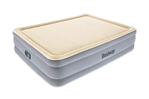 "Bestway?? 80"" x 60"" x 18""/2.03m x 1.52m x 46cm Tritech Airbed Queen Foam Top Built-in AC pump"