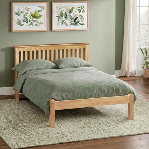 Julian Bowen Barcelona Low Foot End Bed, Pine, Double
