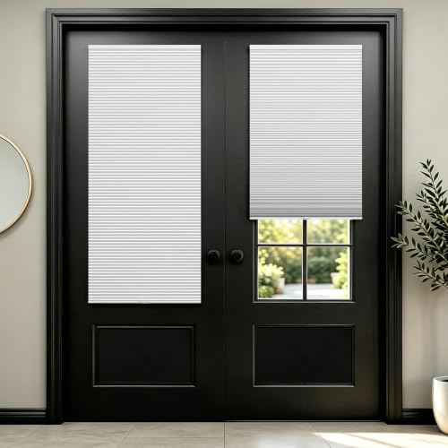 "Changshade Blackout Cordless Cellular Shades for Windows,Honeycomb Blinds with Thermal Insulation,UV Protection,Child Safe,Privacy Light Control,Easy to Install,24"" w x 36"" h,White"