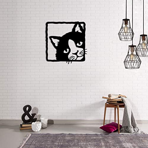 Homemania Wall Decoration 45 x 0.15 x 47 cm Black