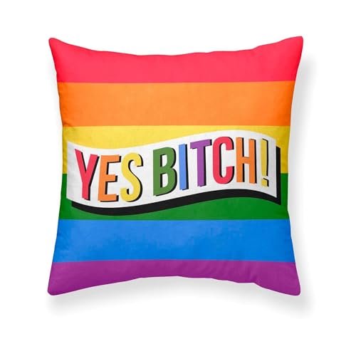 BELUM - Cushion Cover Size: 50 x 50 cm Fabric: 100% Organic Cotton Model: Pride 22 - Cushion Cover LGTBIQ+