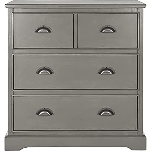 SAFAVIEH Modern Wooden Chest of Drawers, in Grey, 75 X 35 X 80