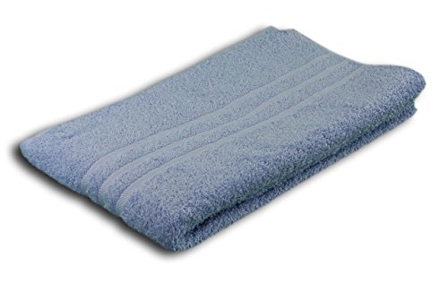 G??zze - Elegant Hand Towel Set of 2, Sylt, 100% Cotton, Heavy Weight (440 g/m??), 50 x 100 cm - Dove Blue