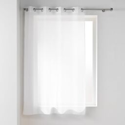 Douceur d'Intérieur, Lissea Eyelet Curtain 140 x 180 cm White Sandblasted