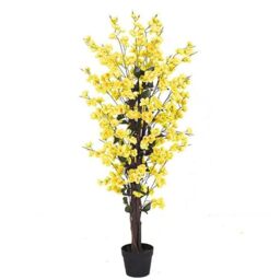 120cm Artificial Yellow Blossom Tree