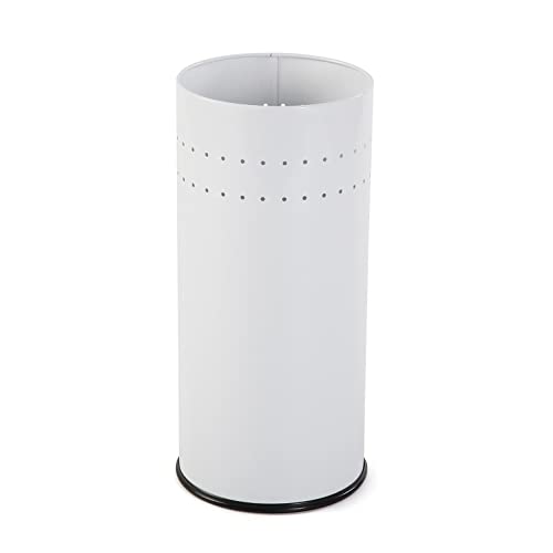 Versa - Metal Umbrella Stand 50 x 23 x 23cm 50 x 23 x 23 cm white