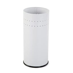 Versa - Metal Umbrella Stand 50 x 23 x 23cm 50 x 23 x 23 cm white