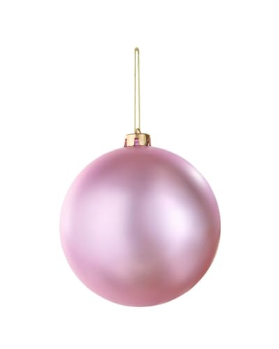 WeRChristmas Pink Matt Extra Large Christmas Bauble 15 cm, Shatterproof
