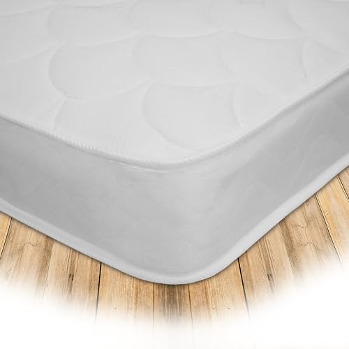 Starlight Beds Small Double Mattress - 4ft Shell Hybrid Sprung Memory Foam Mattress, Soft Comfort, 18cm Deep, White (120cm x 190cm)