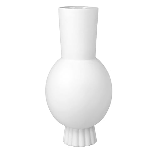 Goebel Vase Bisque Porcelain White 12x12x26cm