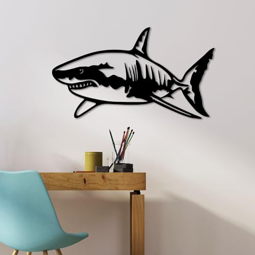 Stylish Black Decorative Metal Wall Accessory, 70 x 36 cm, 100% Metal (1.5 mm Thick), Easy Wall Mounting, Perfect for Modern Home Decor