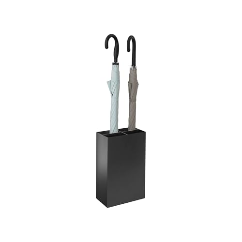 YAMAZAKI 3452 SMART Umbrella Stand, black, Steel/Polypropylene, Minimalist, 23.5 x 12 x 36 cm