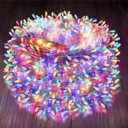 SHATCHI 100LEDs/10m Fairy Lights Clear String Lights – Mains, Multifunction 8 Modes, Timer, Memory, Indoor/Outdoor Low Voltage Waterproof Christmas Tree Home Decorations