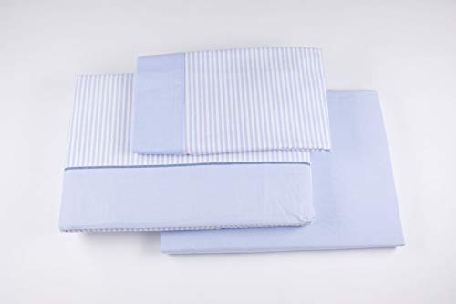 Burrito Blanco - Premium Flannel Sheets 546 Blue - for 200 cm Bed (+ Available Measurements) - Sheets 200 - Double Bed 200