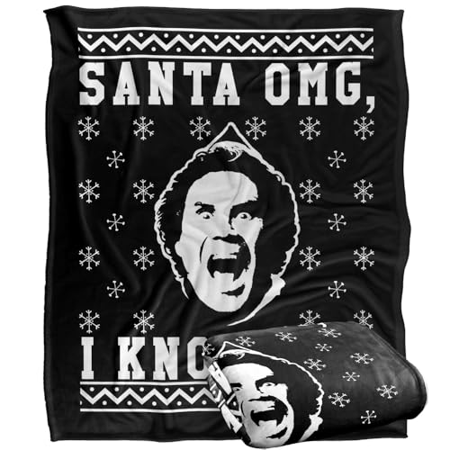 Elf Omg Faux Sweater Silky Touch Super Soft Throw Blanket 152 X 127 Cm