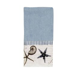 Avanti Linens Antigua Collection, Cotton, Blue Fog, Fingertip Towel