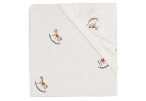 Jollein Jersey Fitted Sheet for Children's Bed Nostalgic Ride 60 x 120 cm 100% Cotton Oeko-Tex Certified