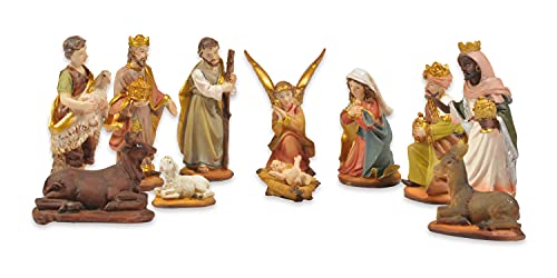 Unbekannt Riffelmacher 78322 Nativity Figurine Set 3-7 cm 11-Piece in Display Box Multi-Coloured