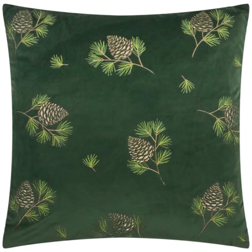 furn. Winter Pines Polyester Filled Cushion (Green - 43x43cm)