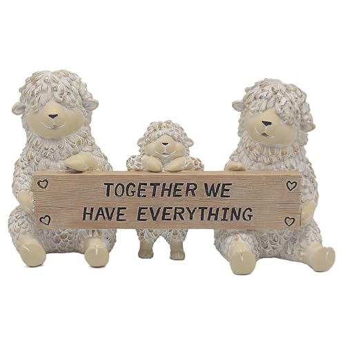 The Leonardo Collection Shaggy Sheep Everything Decor Figurine - Inspirational Theme, Detailed Craftsmanship, Display Piece, Rustic D??cor, Collector Accent, Keepsake Gift