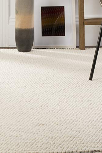 Safavieh Natural Fiber Rug for Living Room, Dining Room, Bedroom - Natural Fiber Collection, Short Pile, in Ivory, 120 x 180 cm