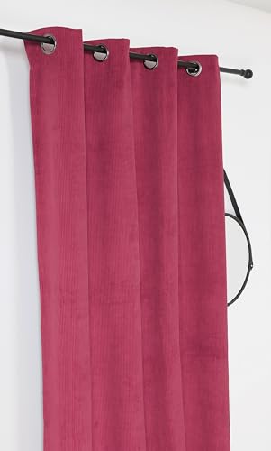 Linder Alberta Curtain Fuchsia Pink with Eyelets 140 x 260 cm