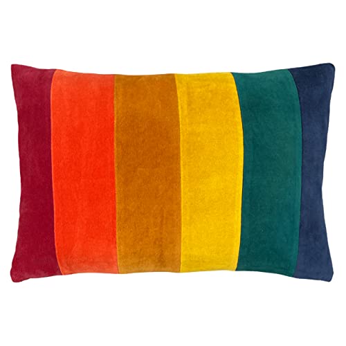 furn. Rainbow Polyester Filled Cushion, Cotton, Jewels