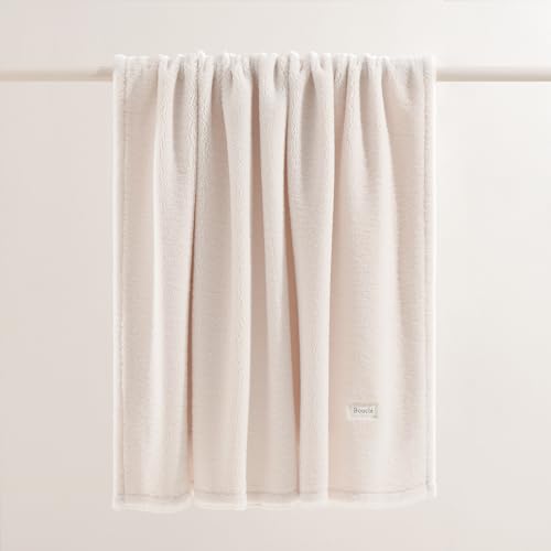 ROOM99 Boucle Blanket 130 x 170 cm Cuddly Cream Single Layered Polyester Blanket