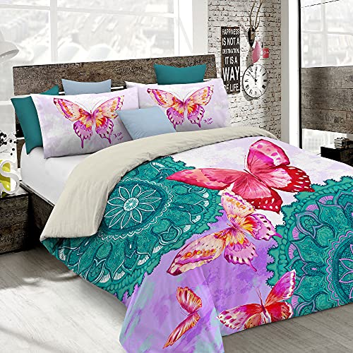 Italian Bed Linen Duvet Cover Set KI-OSA, 609, King Single