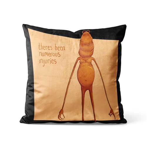 Jschlatt Marcus The Worm Funny Meme Throw Pillow Cover, There's Been Numerous Injuries, Hello Robert Cushion Cover, Where is Jimbo James Pillow Case 18'' x 18'' (45cm x 45cm)
