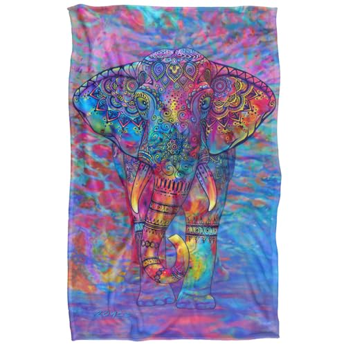 Jq Licensing - Royce Mcclure Bohemian Elephant Silky Touch Super Soft Throw Blanket 91 x 147 Cm