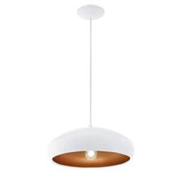 Eglo Pendant Light Mogano 1, Single-Bulb Hanging Lamp Vintage Industrial