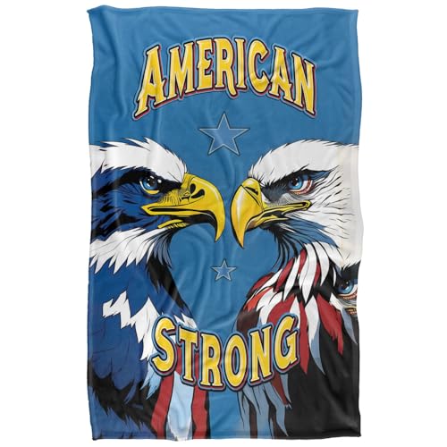 Jq Licensing - James Piazza American Strong Eagles Silky Touch Super Soft Throw Blanket 91 x 147 Cm