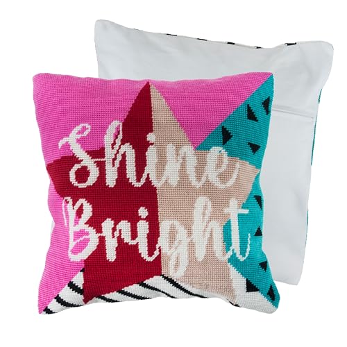 Trimits Half Stitch/Tapestry Kit: Cushion Cover: Shine Bright