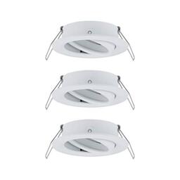Paulmann 92486 Choose recessed luminaire spot swivelling max. 3x10 watt recessed Ceiling Spotlight White matt recessed lamp Aluminium