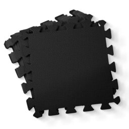 kidoola Foam Baby Play Mat (29x29cm) – Thick & Soft EVA Foam Interlocking Floor Tile Matting for Children – Safe & Comfortable 7mm Thick Play Flooring (9pc) - Black