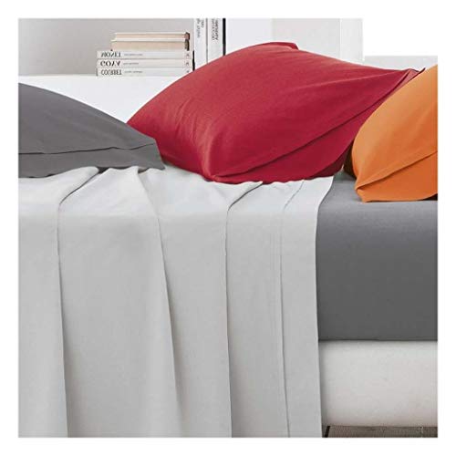 Gabel DiPi?? Colore e Benessere Bottom Sheet, Percale 200x175x0.3 cm Bianco