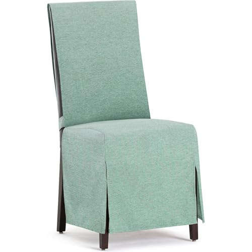 ECOMMERC3 - 2 Universal and Versatile Chair Covers - Green Chair Cover Protector Easy to Install for Back, Seat and Arms
