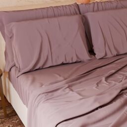 PETTI Artigiani Italiani-Piece Single Sheet Set, Soft and Breathable, Complete Bed Set with Top Sheet, Fitted Bottom Sheet and 1 Pillowcase, Powder Pink Sheets
