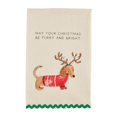 "Mud Pie Christmas Pet Towels, May Your, 26"" x 16 1/2"""