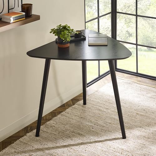 Julian Bowen Athena Black Triangular Dining Table - H75xW80xD90.5cm