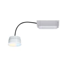 Paulmann 93074 LED Recessed Light Module Smart Home Zigbee Tunable White Coin Round 80 mm 6 W 470 lm 230 V Tunable White Satin Round Dimmable Ceiling Spotlight Plastic