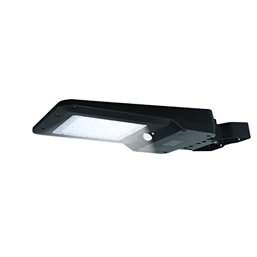 15W Solar Street Light with Motion Sensor, 40 SMD LEDs, Rechargeable on Cloudy Rainy Days, Natural White Security Light for Outdoors, Parking Lots, Gardens, Yards, Businesses etc... Waterproof IP65