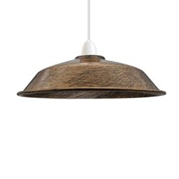 DC VOLTAGE Modern 36cm Brushed Copper Easy Fit Lamp Shade