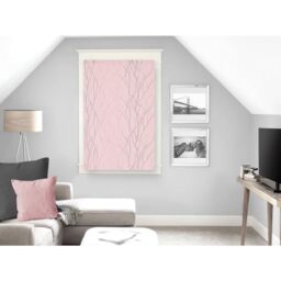 Soleil d'ocre Liana Polyester Half Curtain 60 x 90 cm Pink