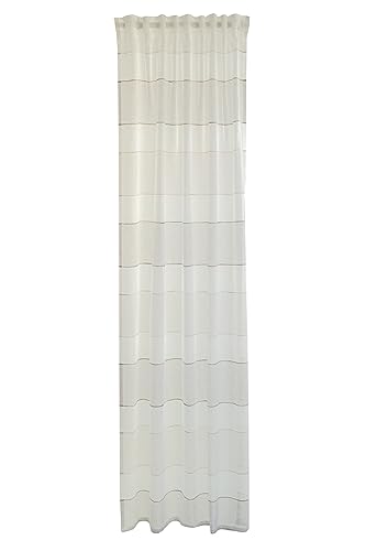 Homing Striped Curtain Natural Beige Recycled Living Room Decorative